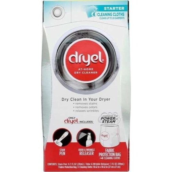 Dryel At-Home Dry Cleaner Kit 6 Cloths Wrinkle Release Laundry Care Fast Ship - Picture 1 of 7